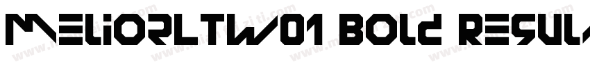MeliorLTW01 Bold Regular字体转换